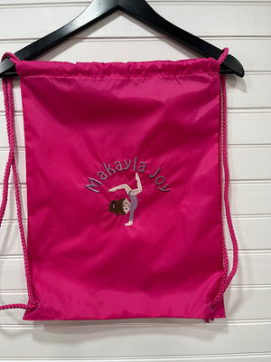 Little Gymnast Custom String Backpack