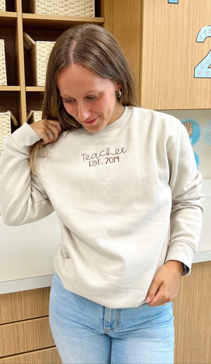 NEW! Teacher Sweatshirt Style