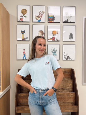 Apple Personalized Teacher T-Shirt (Chambray)