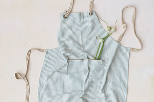 Blue Buttercup Stripe Apron